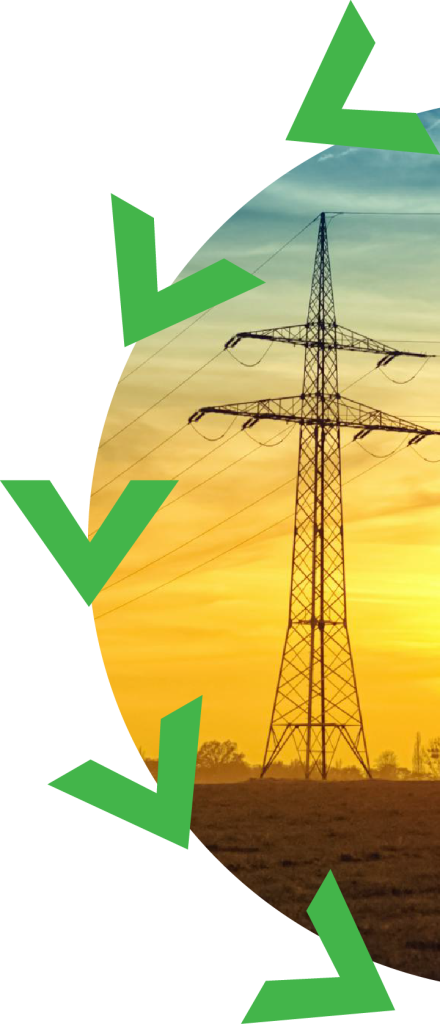 image of high tension electricity grid